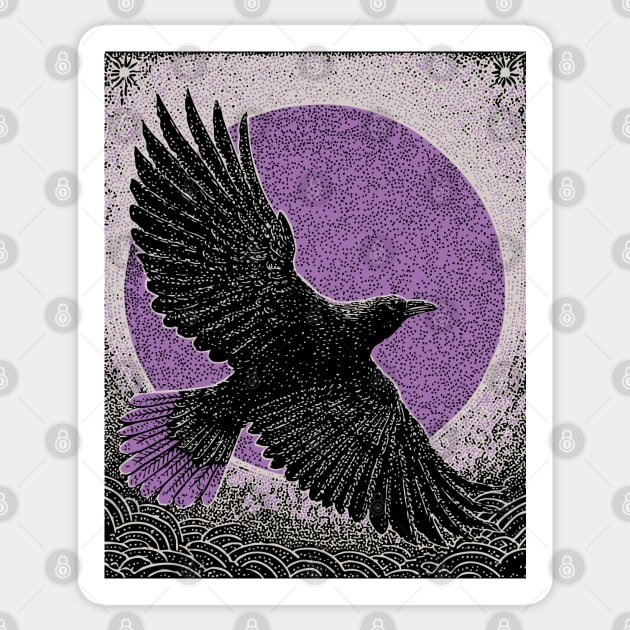 Occult Raven - The Messenger of Secrets Sticker by TuncGK